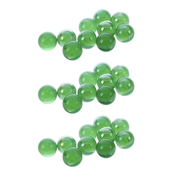 30 шт. стеклянных шариков 16 мм, стеклянные шарики для украшения, цветные самородки, игрушка зеленого цвета