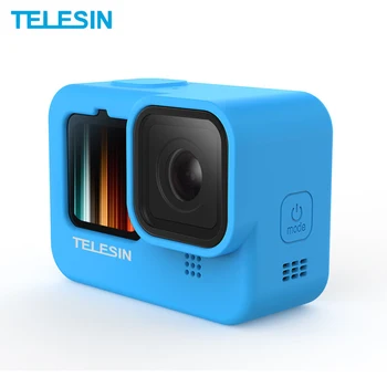 Силиконовый защитный чехол TELESIN и крышка объектива для спортивной камеры - идеальный аксессуар для вашего приключения