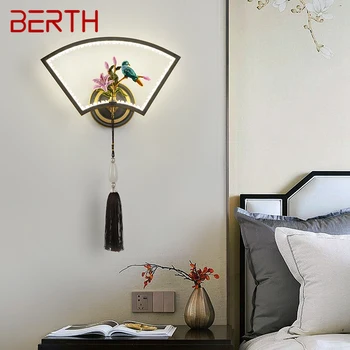Латунный настенный светильник LED Современная Роскошная лампа-бра Для украшения интерьера спальни, Прикроватной тумбочки, гостиной, коридора