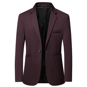 Высококачественный новый мужской пиджак-блейзер, мужские модные повседневные тонкие пальто, Красивые мужские деловые куртки, костюмы, мужские блейзеры, топы