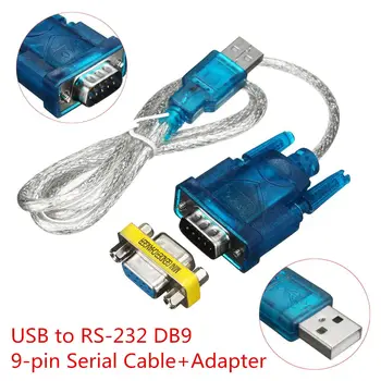 Последовательный порт USB-RS232, 9-контактный кабель DB9, адаптер последовательного COM-порта, конвертер с гнездовым адаптером, поддержка Windows 8 Без компакт-диска