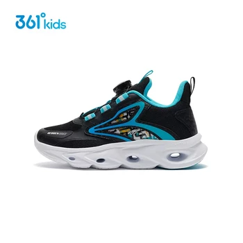 Детская обувь 361 Градус для мальчиков, детская обувь для бега, Сетчатые дышащие кроссовки для девочек, ремешок с пряжкой