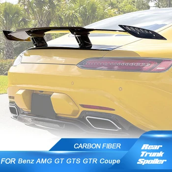 Спойлер Багажника Автомобиля для Mercedes-Benz AMG GT GTS GTR Coupe 2-Дверный 2015-2018 Из Углеродного Волокна Задняя Крышка Багажника Хвостовые Комплекты Для Укладки Автомобилей