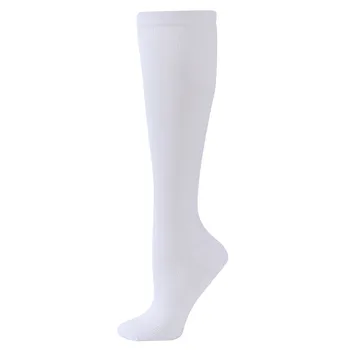 Женские однотонные спортивные компрессионные носки Носки для икр Красивые эластичные носки для ног Вязаные толстые высокие носки Удобные унисекс Sokken 