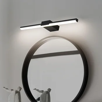 Светодиодная зеркальная фара, настенный светильник для ванной комнаты, Современный минималистичный Противотуманный Зеркальный шкаф, Зеркальный настенный светильник, Светодиодный настенный светильник