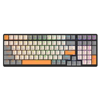Игровая клавиатура RGB, 100 клавиш, клавиатура для геймеров, 9 световых эффектов, клавиатура Hotswap, персонализированная клавиатура USB Type C для настольного ПК