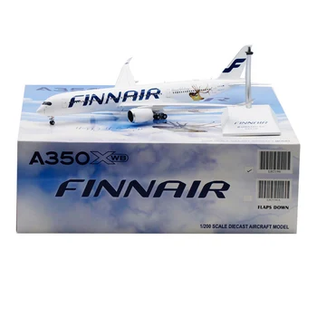 Отлитый под давлением в масштабе 1: 200 A350-900 OH-LWD LH2196 Самолет Finnair Finland Airlines Модель Самолета Из Сплава с Базовым Шасси Игрушка