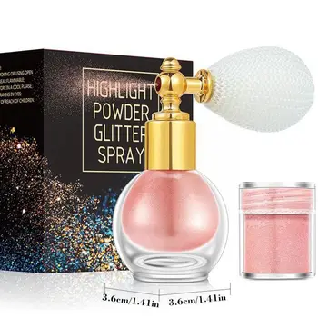 10 цветов Хайлайтер Пудра-Спрей High Gloss Осветляющая Блестящая Пудра Shimmer Sparkle Powder Для Лица И Тела Highlight Cosm Y9O2