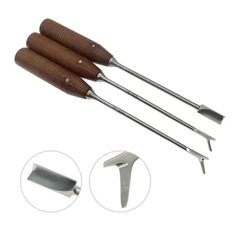 Костный Остеотомический нож L Y С деревянной ручкой 280 мм Ветеринарные Ортопедические Хирургические Инструменты