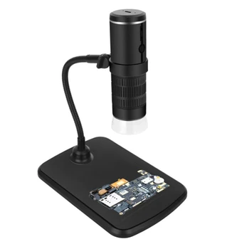 1 комплект Wifi Микроскопа, 50-1000-КРАТНЫЙ Цифровой Микроскоп, Камера Черного цвета для объектива из оптического стекла