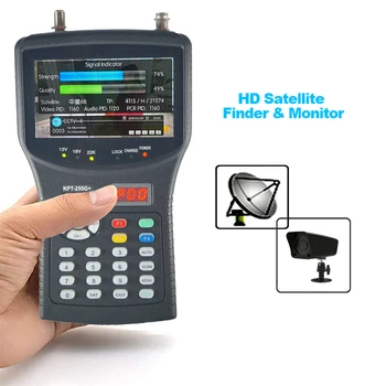 KPT-255G + LED Многофункциональный DVB-S/S2 MPEG-4 Сигнал Ручной AHD Монитор Камеры ВИДЕОНАБЛЮДЕНИЯ Satfind Digital HD Satellite Finder