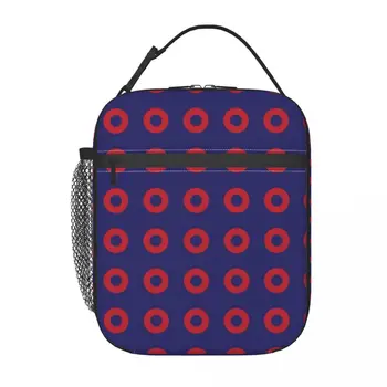 Студенческая школьная сумка для ланча Phish Circles, Оксфордская сумка для ланча для офиса, путешествий, кемпинга, термоохладитель, ланч-бокс