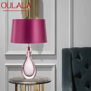 Настольная лампа OULALA Nordic Modern Glaze, модное искусство, гостиная, спальня, отель, светодиодная индивидуальность, оригинальность, настольная лампа