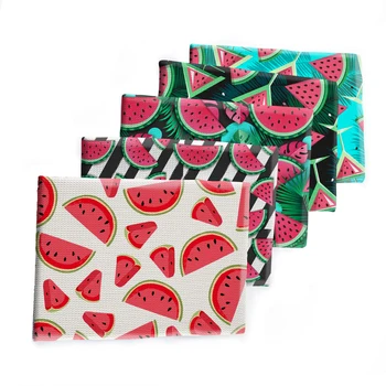 Летние фрукты с принтом Арбуза, Текстурированная ткань для пэчворка Liverpool, детский домашний текстиль 50 *145 см