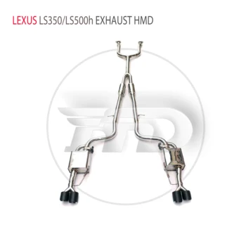 Выхлопная система HMD из нержавеющей стали Performance Catback для Lexus LS350 LS500h Автоматическая Модификация Электронный клапан Глушителя
