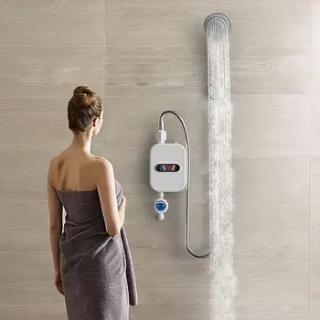 Кухня Ванная Комната Безцилиндровый горячий душ Мини Мгновенный электрический водонагреватель для душа