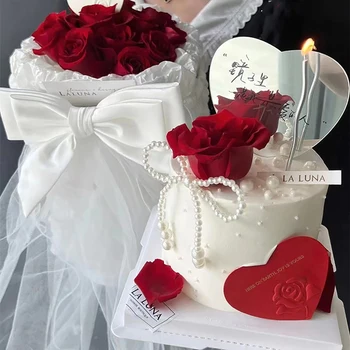 1шт День Святого Валентина В зеркале Мой любимый Человек Украшение торта Любимое Зеркало Топпер для торта Декор для кексов Принадлежности для вечеринок