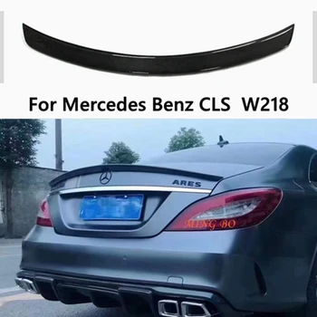 Для Mercedes-Benz CLS C218 W218 AMG Style Задний спойлер из углеродного волокна, крыло багажника 2011-2019, FRP, Кованый карбон