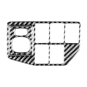 Для Toyota Prius 2009-2015, Карбоновое волокно, управление зеркалом заднего вида, Переключатель фар, отделка, наклейки для интерьера, аксессуары