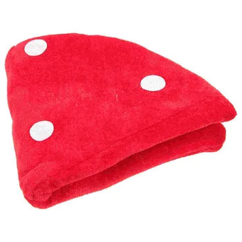 Красная мужская шляпа, шляпа-гриб, берет, забавная новинка, шляпа Lolita Kawaii yankees, кепка, жабья шляпа (белая и красная)