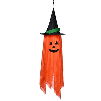 Halloween Decorations,Orange  Wizard-Hat Decor,Hanging Ornaments Decoration decoración hogar Wedding Party Decor товары для дома