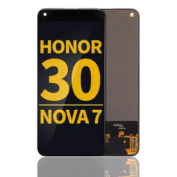 Замена OLED-экрана без рамки для Honor 30 / Huawei Nova 7 (восстановленный) (черный)