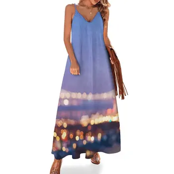 Bay Bridge Glow - Женское платье без рукавов из Сан-Франциско, элегантная и красивая женская одежда, платья с длинным рукавом