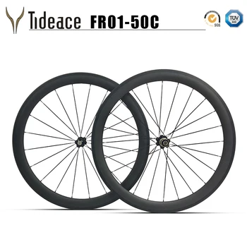 700C 50 мм Шоссейная карбоновая колесная пара, велосипедные колеса с дисковым тормозом Novatec или центральный замок ступицы, велосипедное колесо для велокросса
