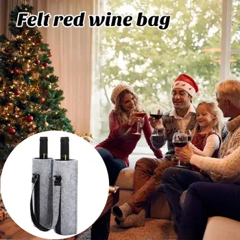 Сумка для напитков, стильная сумка-тоут для вина, фетровая сумочка для шампанского, бутылок из-под пива, сумочка для красного вина, предотвращающая падение.