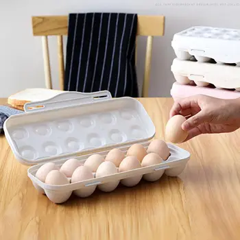 Удобный держатель для яиц с крышкой, Долговечный ударопрочный бытовой ящик для хранения свежих яиц с крышкой, ящик для хранения яиц Гигиеничный