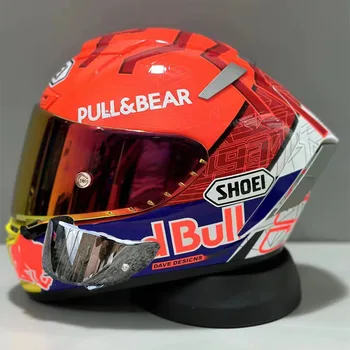 Полнолицевой шлем SHOEI X14 Bull Red Ant Второго поколения для предотвращения аварий при езде на мотоцикле