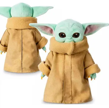 Размер 25-30 см Плюшевая кукла Baby Yoda Star Wars Grogu Модель игрушки
