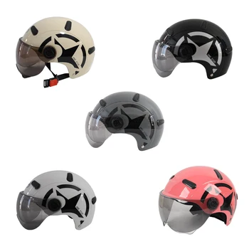 Превосходная защита от стресса Благодаря велосипедному шлему унисекс, простому в использовании мотоциклетному шлему с открытым лицом, велосипедному снаряжению