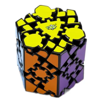 Lanlan Fun Шестиугольная Призма Gear Black Twist Magic Cubes Развивающая Головоломка Cubo Magico Игрушка На День Рождения Рождественские Подарки Для Детей