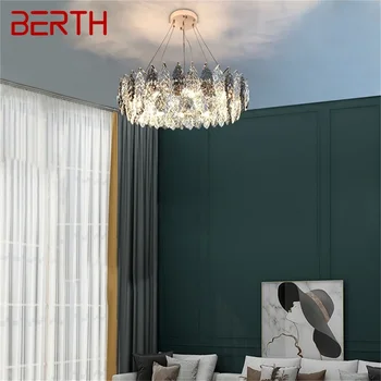 Подвесной светильник в стиле постмодерн, роскошная хрустальная лампа, светодиодный светильник, декоративный для домашней столовой.