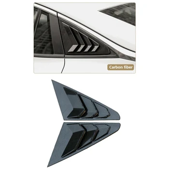 Жалюзи на задних боковых стеклах, накладные жалюзи, закрывающие жалюзи для MG 5 MG5 2021, аксессуары для экстерьера автомобиля, стиль углеродного волокна