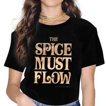 Футболка Movie Dune The Spice Must Flow, женские футболки в стиле панк, летняя футболка из полиэстера с круглым вырезом в стиле харадзюку