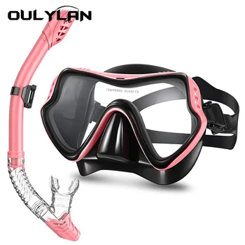 Противотуманные очки для плавания, профессиональные маски для подводного плавания, набор для подводного плавания, силиконовая юбка для взрослых, оборудование для бассейна