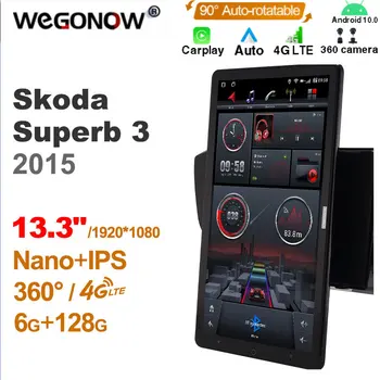 1920*1080 Nano Ownice Android10.0 для Skoda Superb 3 2015 Автомобильное Радио Видео Аудио головное устройство 13,3 