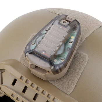 Портативный Сигнальный фонарь для шлема, Многоцелевая Безопасная вспышка для выживания, Водонепроницаемый Стробоскопический налобный фонарь, Инструмент для выживания в кемпинге