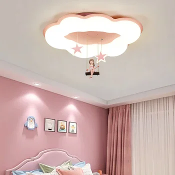 Люстры Свет Nordic home salon декор спальни для девочек умная светодиодная подвесная лампа для комнаты потолочные светильники с регулируемой яркостью для внутреннего освещения