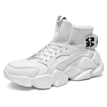 Баскетбольная обувь Мужская Дизайнерская на толстой подошве для бега трусцой, фитнеса, дышащей спортивной обуви на открытом воздухе, Мужские кроссовки 12 размера, увеличивающие рост