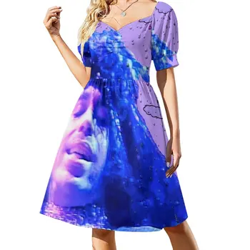 Фиолетовое дождевое платье, шикарное и элегантное вечернее платье, женские вечерние платья, платья