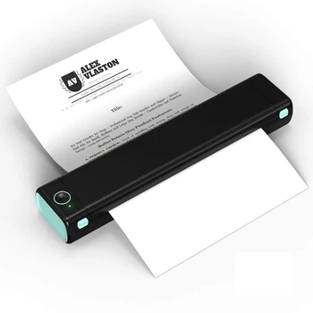 Беспроводной Мобильный Принтер Phomemo для Получения Штрих-кода Ручной Bluetooth Mini HD A4 для Компьютера и Телефона Android и iOS для Офиса