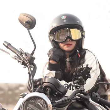 Ретро-шлем, мотоциклетные очки, очки для верховой езды на открытом воздухе, Лыжные очки, очки для мотокросса, аксессуары для мотоциклов