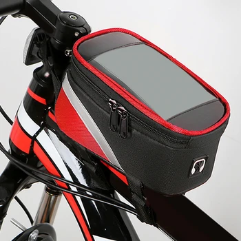 Профессиональная велосипедная передняя сумка, Прочная, большой емкости, Удобный Практичный карман на передней раме велосипеда