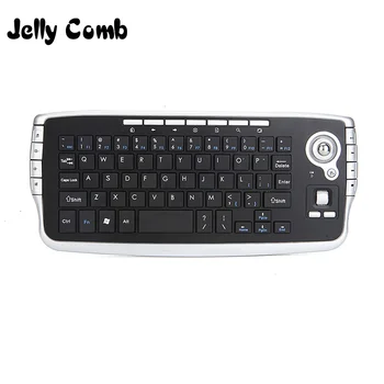 Беспроводная мини-клавиатура Jelly Comb 2.4G с трекбольной клавиатурой для Smart TV Box, мультимедийная многофункциональная воздушная мышь для трекбола