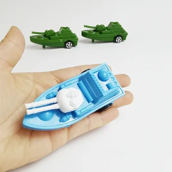 Детские игрушки-машинки с откидной спинкой, Обучающая игрушка, Пластиковая имитация Мини-модели военного корабля, Лучшие подарки детям на День рождения