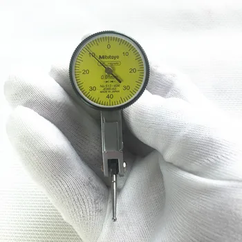 Абсолютный стрелочный индикатор AOS Mitutoyo 513-404 Аналоговый Рычажный Шкалометр Точность Измерения 0,01 мм Диапазон Измерения Диаметра 0-0.8 мм 51