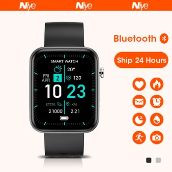 Для Samsung iPhone Мужские умные часы смарт-часы с Bluetooth-вызовом 1,69-дюймовый смарт-браслет Спортивные часы для фитнеса для женщин с полным касанием